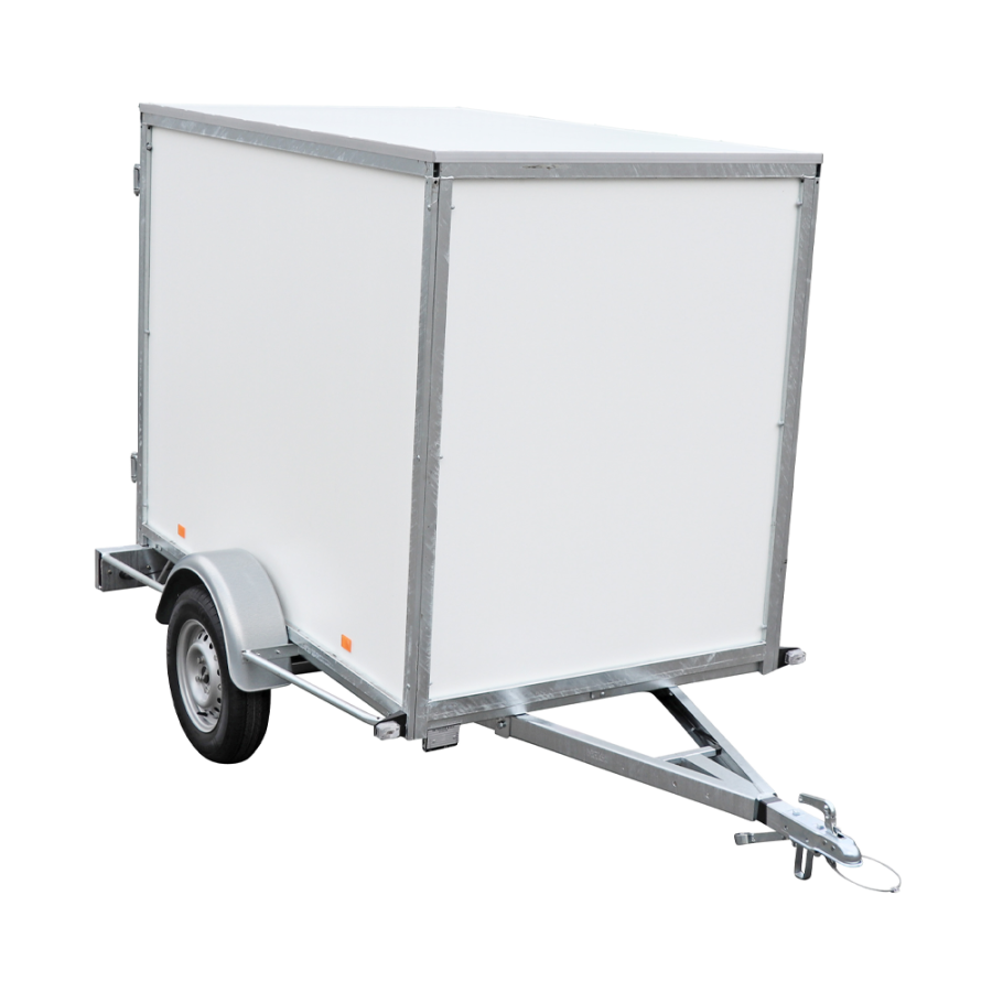 Fourgon blanc double porte arrière BW Trailers