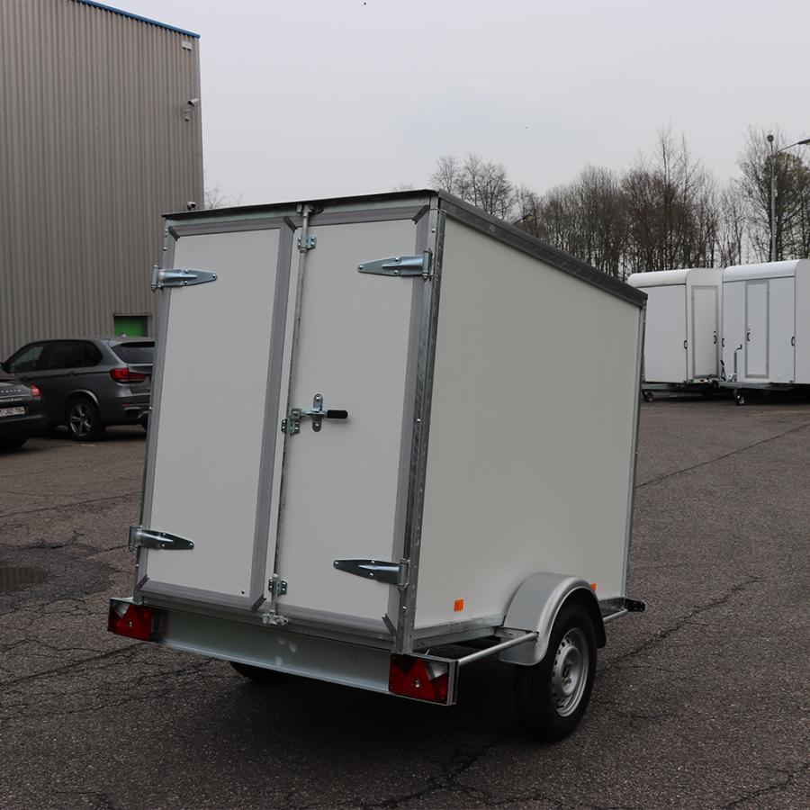 Fourgon blanc double porte arrière BW Trailers – Image 2