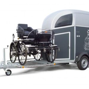 Vans en plywood VAN 2 PLACES PORTE CALECHE DUO KUTSCHE C, remorque Vans chevaux