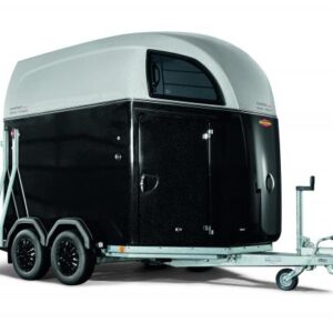 Vans en polyester Van 2 places COMFORT ESPRIT SILVER+ BLACK, remorque Vans chevaux